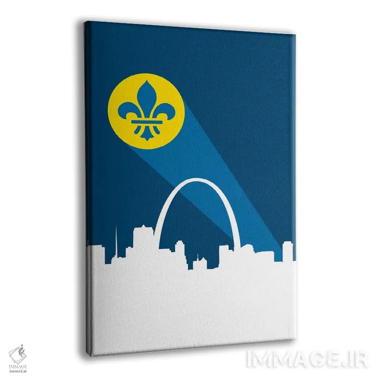 تابلو سیگنال ابرقهرمانی سنت لوئیس اثر پرینتهای بنتون پارک (استودیو/گالری هنری) - نمای پرسپکتیو محصول