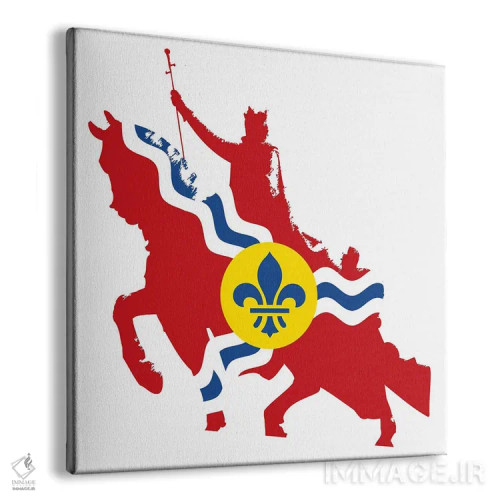 تابلو مجسمهٔ سنت لوئیس اثر پرینتهای بنتون پارک (استودیو/گالری هنری) - نمای پرسپکتیو محصول