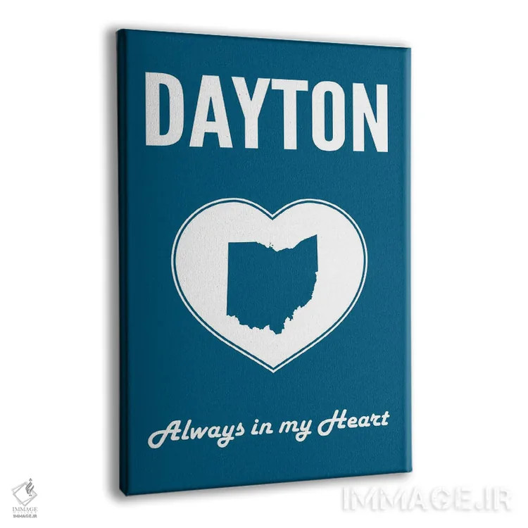 تابلو دییتون (شهر آمریکا) اثر پرینتهای بنتون پارک (استودیو/گالری هنری) - نمای پرسپکتیو محصول