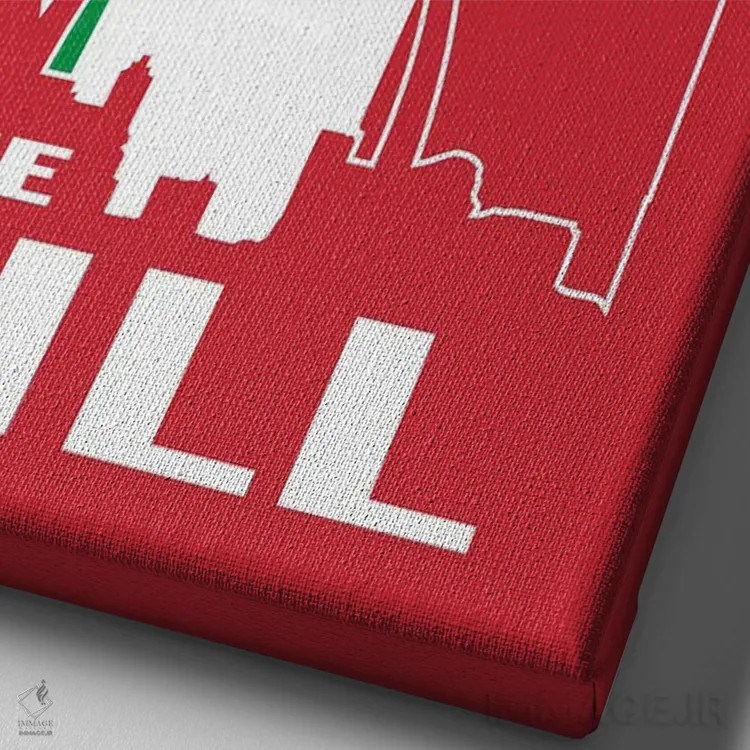 تابلو تپه (The Hill محله ایتالیاییها در سنت لوئیس) اثر پرینتهای بنتون پارک (استودیو/گالری هنری) - نمای نزدیک بافت بوم