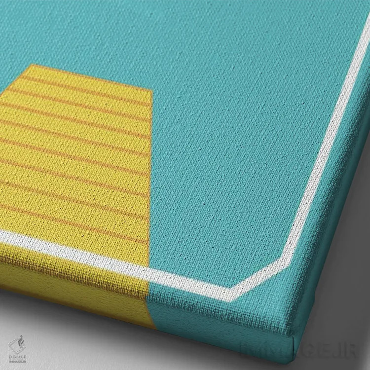 تابلو دریاچه آرام و ساکت است اثر پرینتهای بنتون پارک (استودیو/گالری هنری) - نمای نزدیک بافت بوم