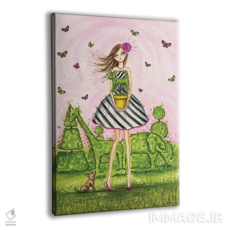 تابلو بونسای تولهسگ کوچک اثر بلا پیلار - نمای پرسپکتیو محصول