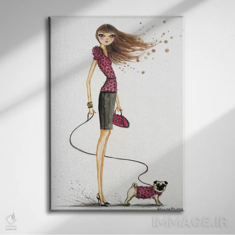 تابلو تولهپرنسس اثر بلا پیلار - نمای روبهرو روی دیوار