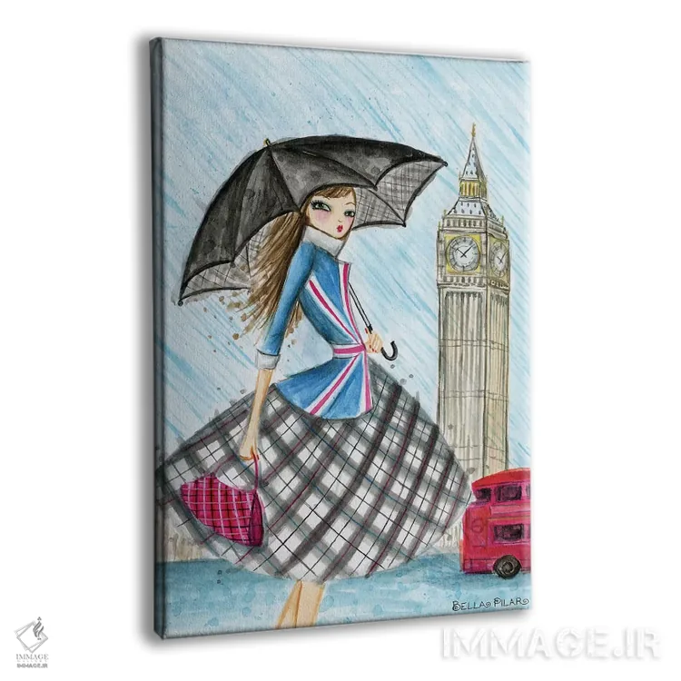 تابلو لندن (انگلیس) اثر بلا پیلار - نمای پرسپکتیو محصول