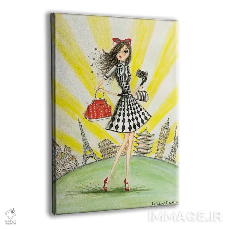 تابلو آریستا در سراسر جهان اثر بلا پیلار - نمای پرسپکتیو محصول