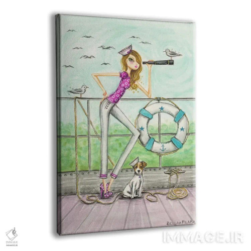 تابلو سلام برندای سوار بر کشتی اثر بلا پیلار - نمای پرسپکتیو محصول