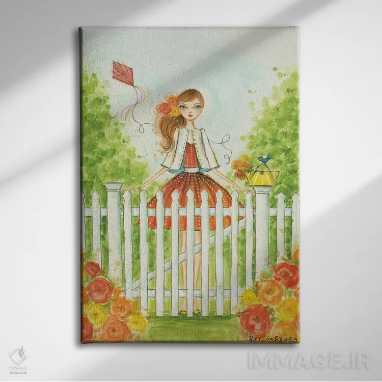 تابلو بهار در سامر ساید اثر بلا پیلار - نمای روبهرو روی دیوار