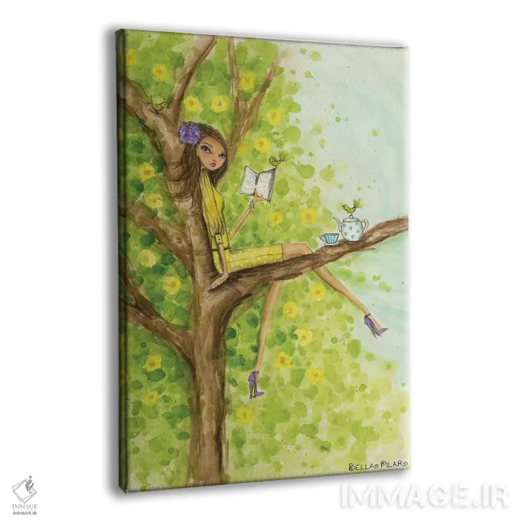 تابلو عصرانهٔ بهاری برای کتابدوستان اثر بلا پیلار - نمای پرسپکتیو محصول