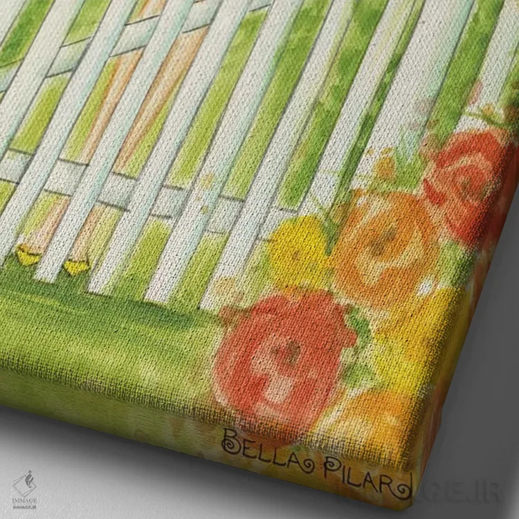 تابلو بهار در سامر ساید اثر بلا پیلار - نمای نزدیک بافت بوم