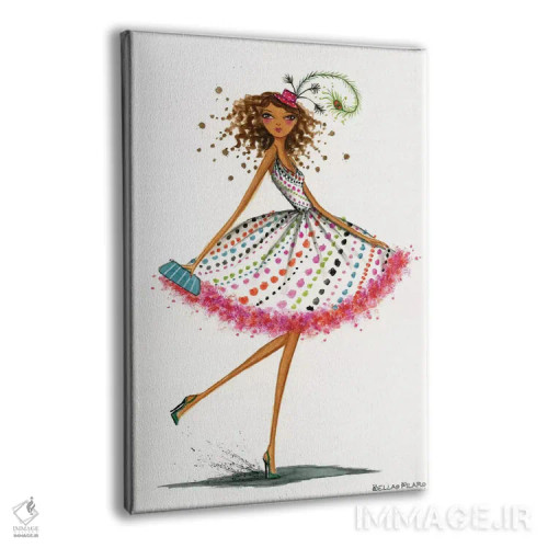 تابلو کلاه مهمانی اثر بلا پیلار - نمای پرسپکتیو محصول