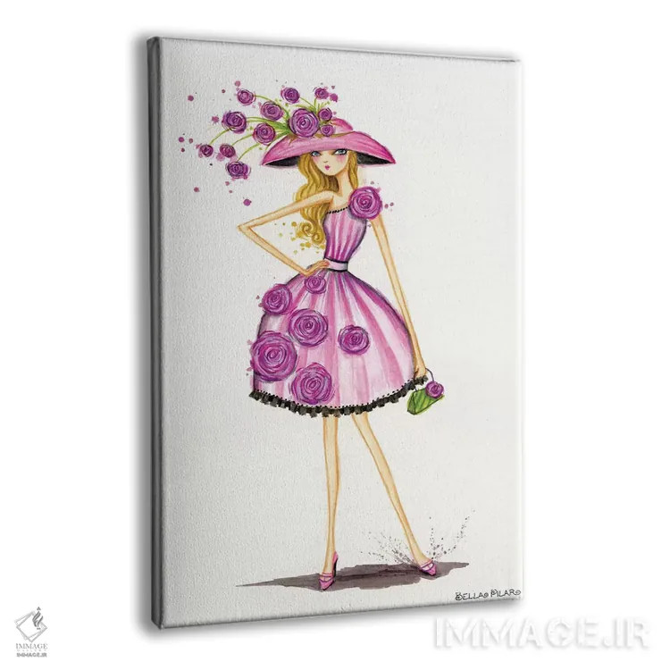 تابلو کلاه باغبانی اثر بلا پیلار - نمای پرسپکتیو محصول