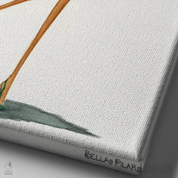 تابلو کلاه مهمانی اثر بلا پیلار - نمای نزدیک بافت بوم