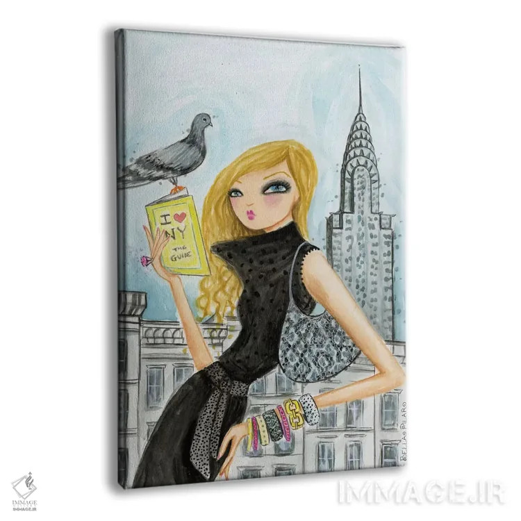 تابلو راهنمای بازدیدکنندگان نیویورک اثر بلا پیلار - نمای پرسپکتیو محصول