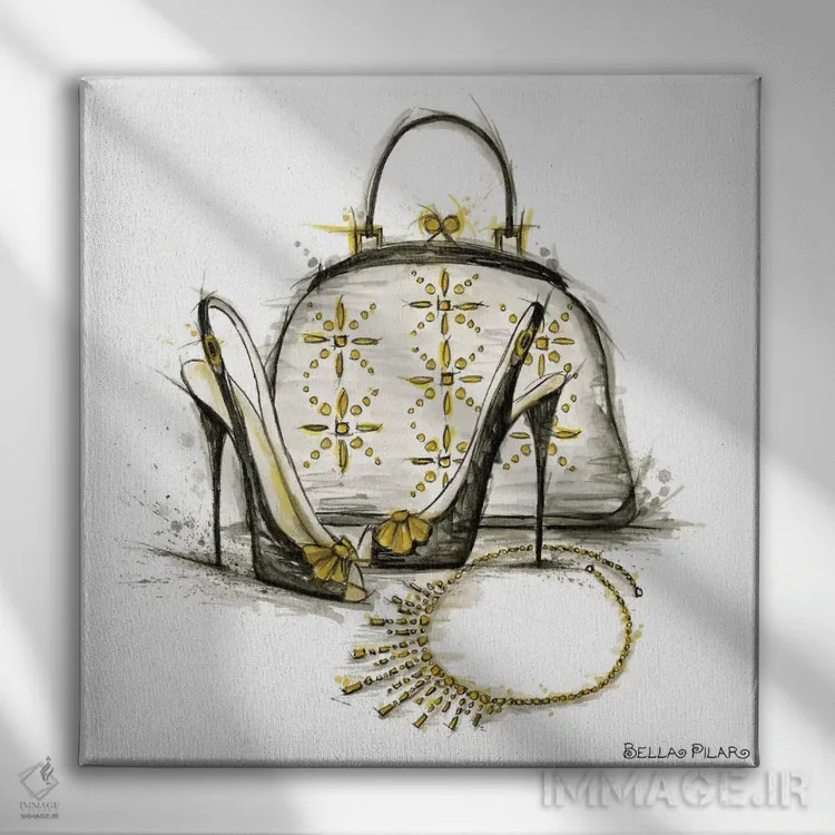 تابلو لوازم شلی اثر بلا پیلار - نمای روبهرو روی دیوار