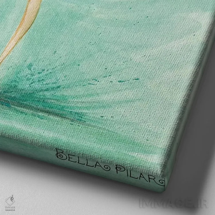 تابلو جاوای جوزی اثر بلا پیلار - نمای نزدیک بافت بوم