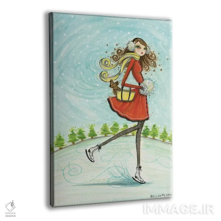 تابلو اسکیت سواری دور اثر بلا پیلار - نمای پرسپکتیو محصول