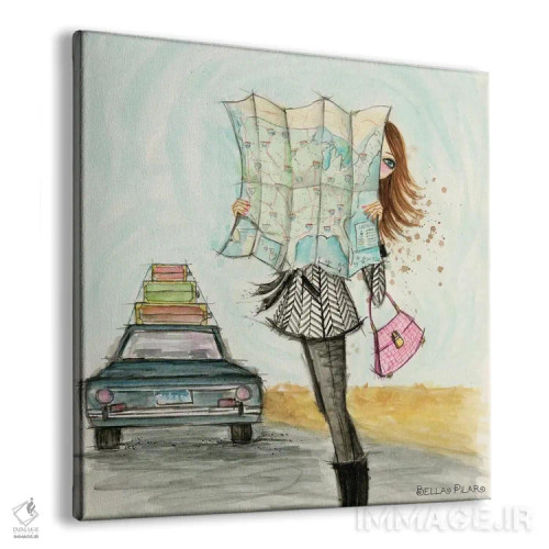 تابلو سفر جادهای مدگرایانه اثر بلا پیلار - نمای پرسپکتیو محصول