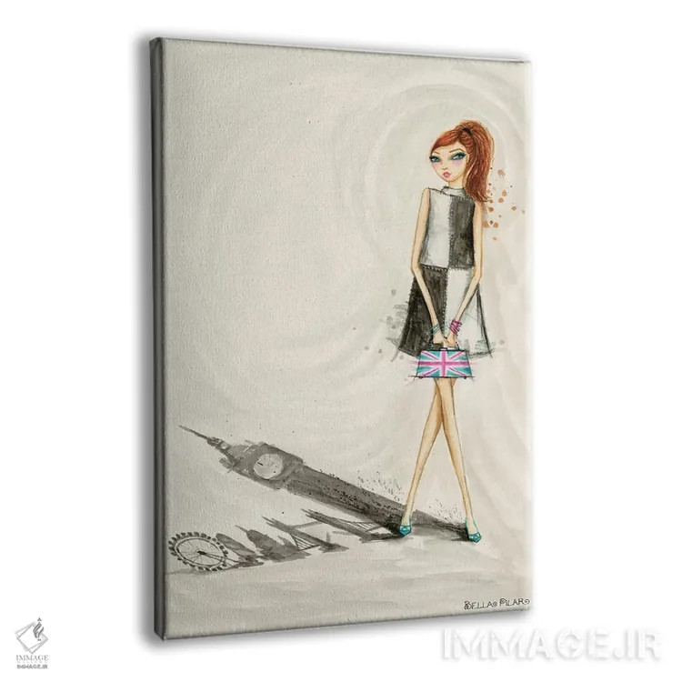 تابلو افق مدرن لندن اثر بلا پیلار - نمای پرسپکتیو محصول