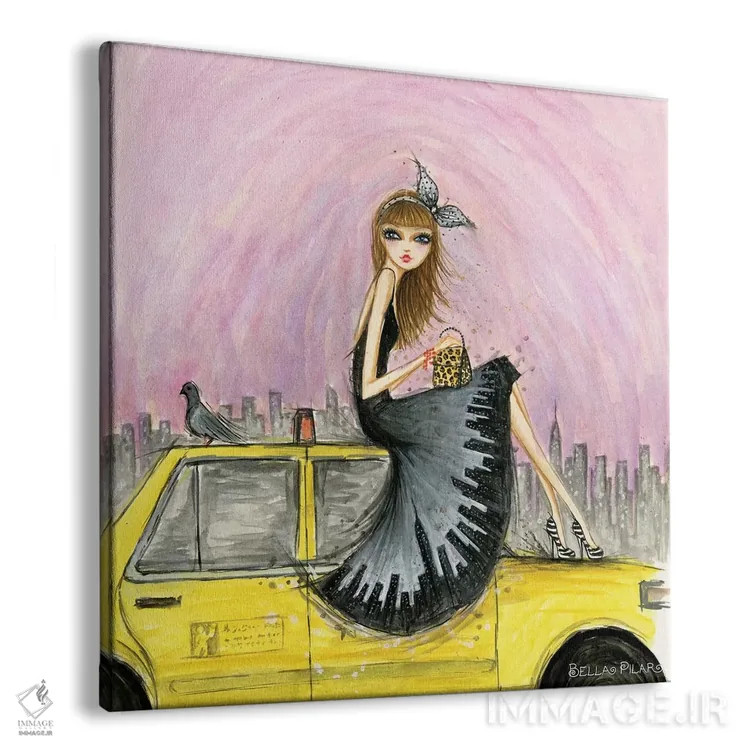 تابلو سواری شیک در نیویورک اثر بلا پیلار - نمای پرسپکتیو محصول