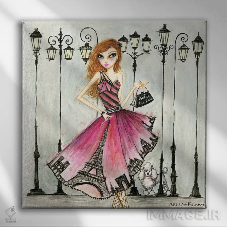 تابلو پاریس (فرانسه) اثر بلا پیلار - نمای روبهرو روی دیوار