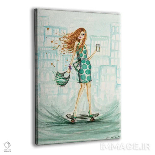 تابلو اسکیتسوار uptown اثر بلا پیلار - نمای پرسپکتیو محصول