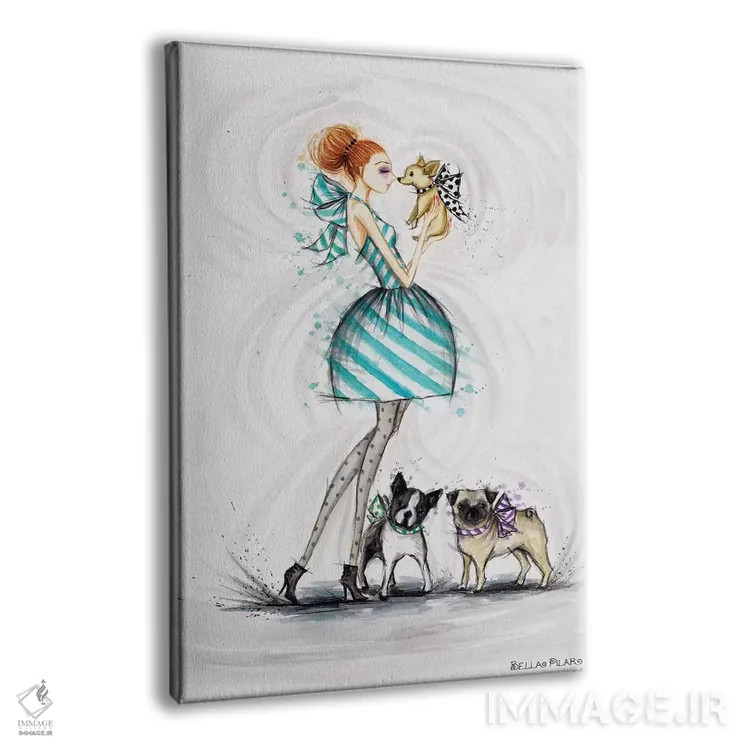 تابلو آرزوی عشق برای تو اثر بلا پیلار - نمای پرسپکتیو محصول