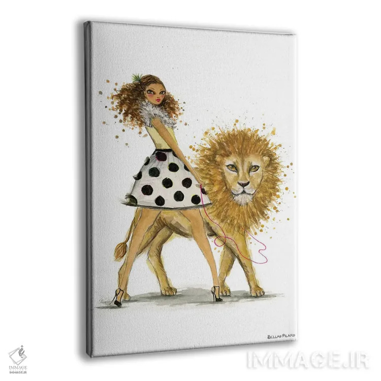 تابلو اسد (برج فلکی) اثر بلا پیلار - نمای پرسپکتیو محصول