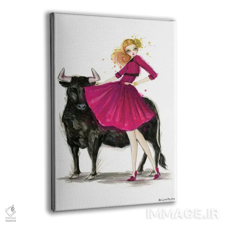 تابلو ثور (برج فلکی) اثر بلا پیلار - نمای پرسپکتیو محصول