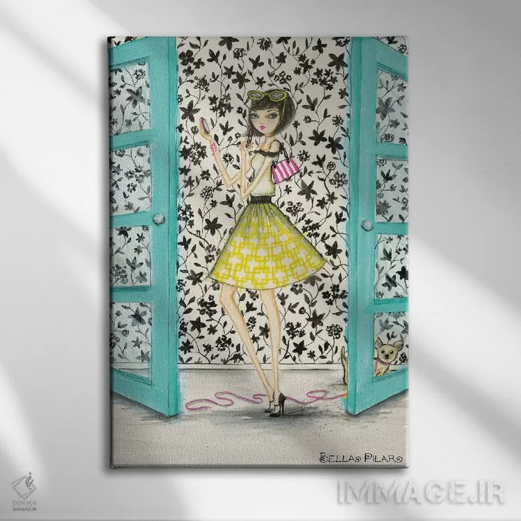 تابلو دروازه پناهگاه لوکس اثر بلا پیلار - نمای روبهرو روی دیوار