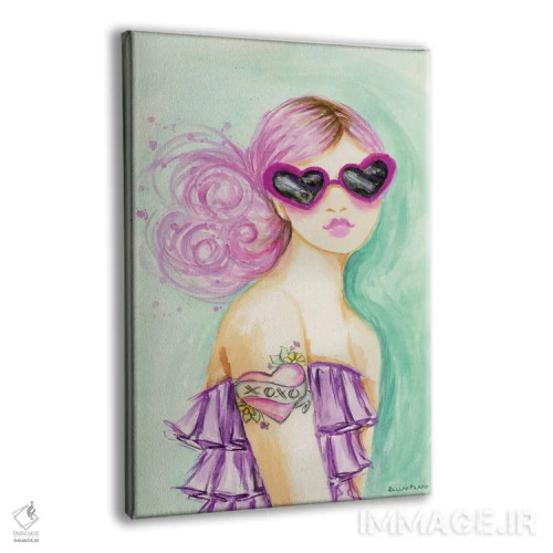 تابلو بوس و بغل (X و O) اثر بلا پیلار - نمای پرسپکتیو محصول