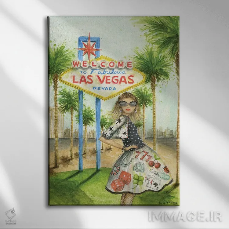 تابلو لوسیندای خوششانس اثر بلا پیلار - نمای روبهرو روی دیوار