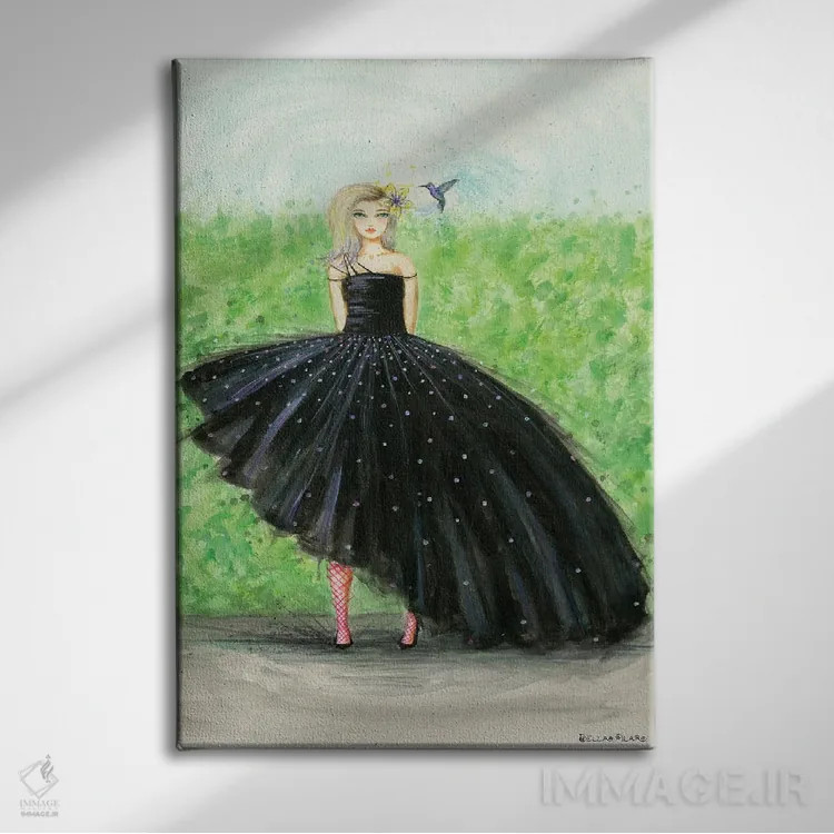 تابلو مهمانی روباز (فضای باز) اثر بلا پیلار - نمای روبهرو روی دیوار