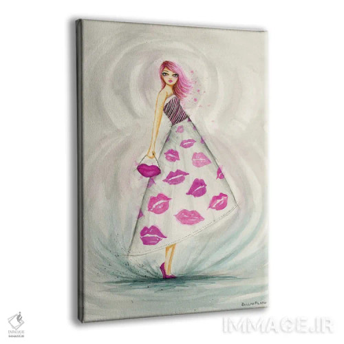 تابلو باید رژلب و کیف را ست کنی اثر بلا پیلار - نمای پرسپکتیو محصول