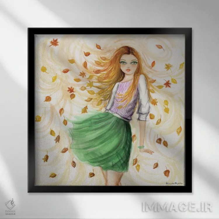 تابلو هوای مناسب پلیور اثر بلا پیلار - نمای قابدار مشکی