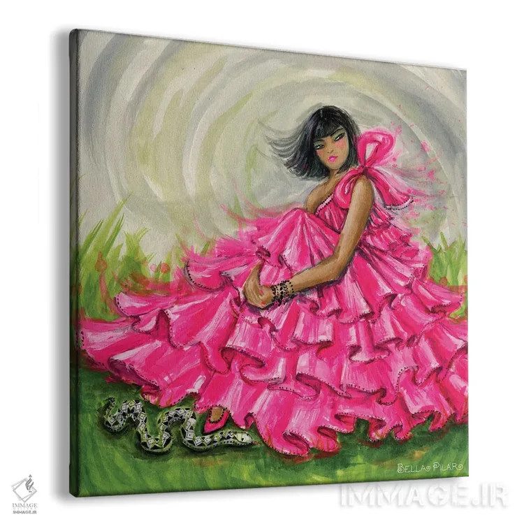 تابلو مار مخفی سیج اثر بلا پیلار - نمای پرسپکتیو محصول