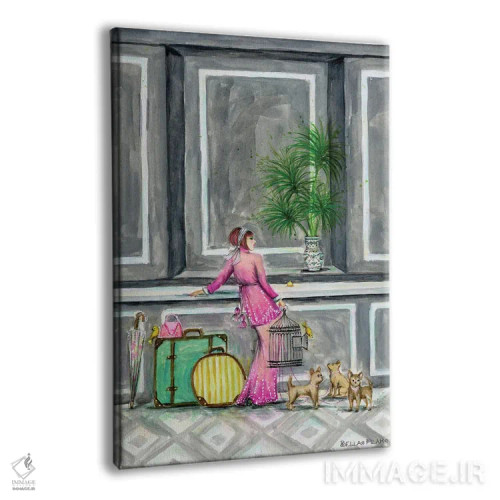 تابلو الیزا در حال پذیرش اثر بلا پیلار - نمای پرسپکتیو محصول