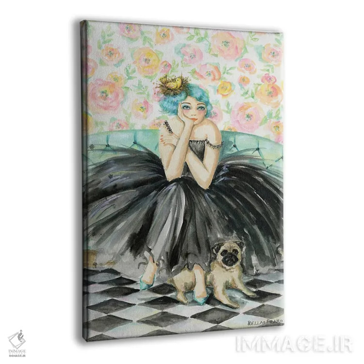 تابلو الوییز و جورج اثر بلا پیلار - نمای پرسپکتیو محصول