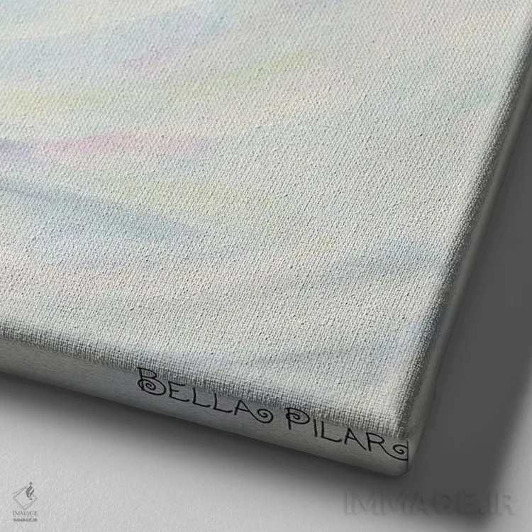 تابلو روز برفی اثر بلا پیلار - نمای نزدیک بافت بوم