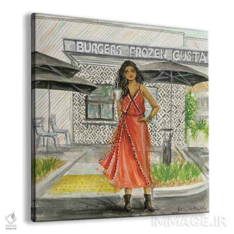 تابلو آیلا در شیکشک (رستوران آمریکایی) اثر بلا پیلار - نمای پرسپکتیو محصول
