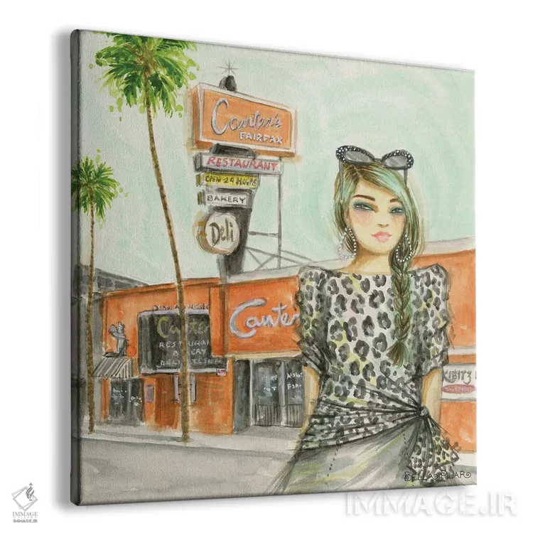 تابلو جنی در کانترز خیابان فرفکس اثر بلا پیلار - نمای پرسپکتیو محصول