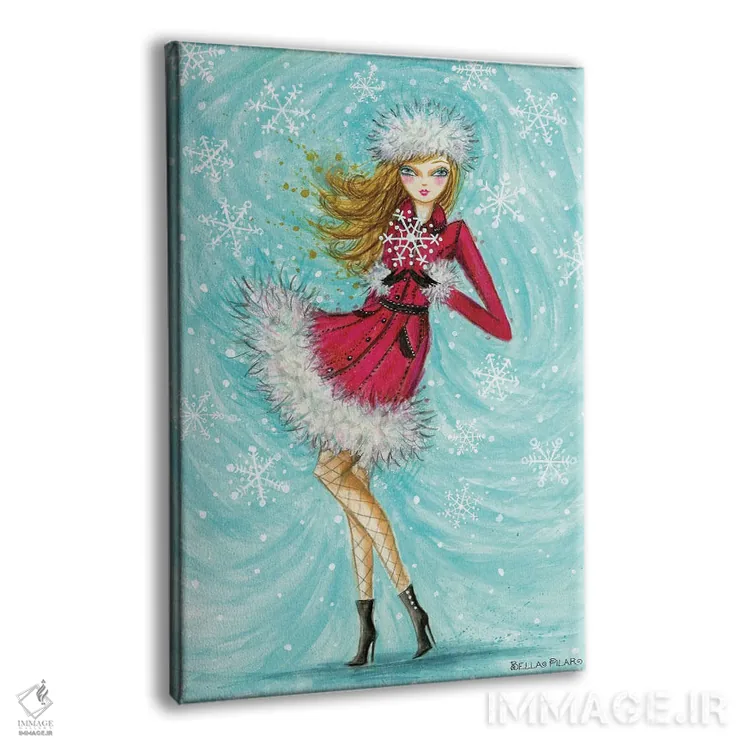 تابلو دانهٔ برف خیرهکنندهٔ بلیث اثر بلا پیلار - نمای پرسپکتیو محصول