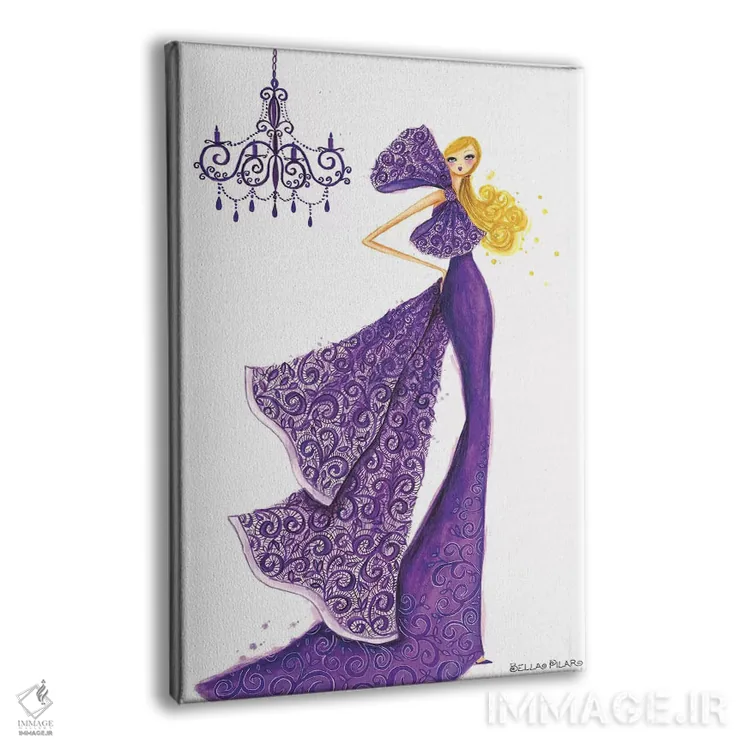 تابلو تور فشن دیزاین (مد لباس) اثر بلا پیلار - نمای پرسپکتیو محصول