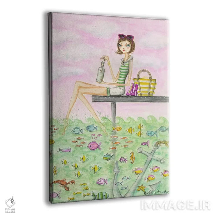 تابلو آهای پیام مدلین اثر بلا پیلار - نمای پرسپکتیو محصول