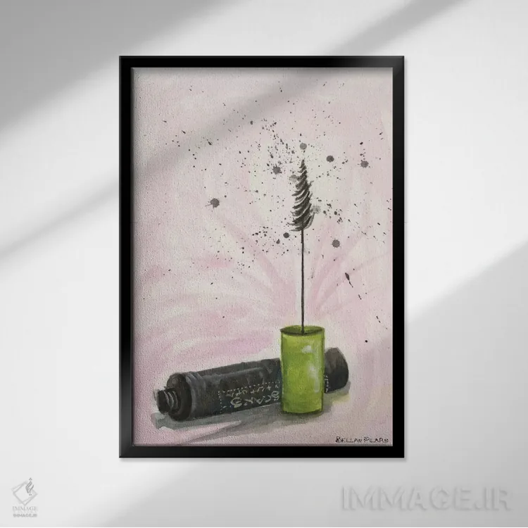 تابلو ریمل اثر بلا پیلار - نمای قابدار مشکی