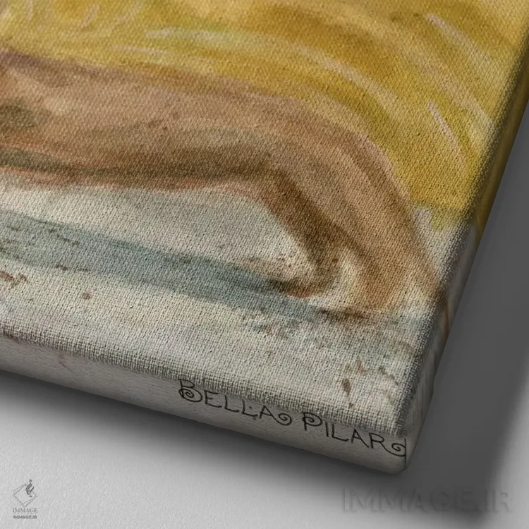 تابلو داشهوند (سگ) اثر بلا پیلار - نمای نزدیک بافت بوم