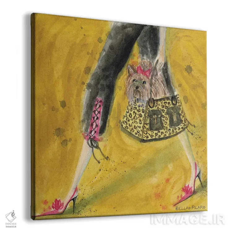 تابلو یورکی (نژاد سگ) اثر بلا پیلار - نمای پرسپکتیو محصول