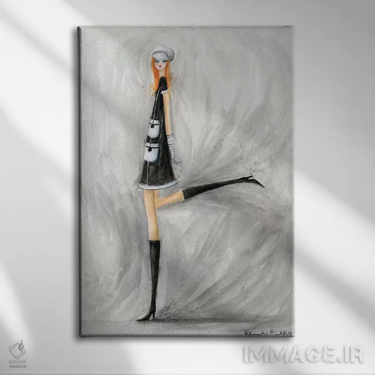 تابلو دختر جیمز باند (سینما) اثر بلا پیلار - نمای روبهرو روی دیوار