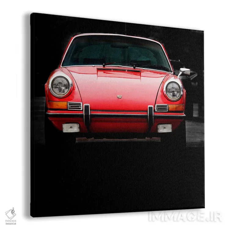 تابلو پورشه ۹۱۱ تارگا مدل ۱۹۷۰ اثر کلایو برنسون - نمای پرسپکتیو محصول