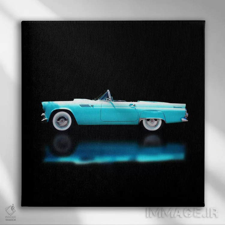 تابلو فورد تاندر برد کروک مدل ۱۹۵۶ اثر کلایو برنسون - نمای روبهرو روی دیوار