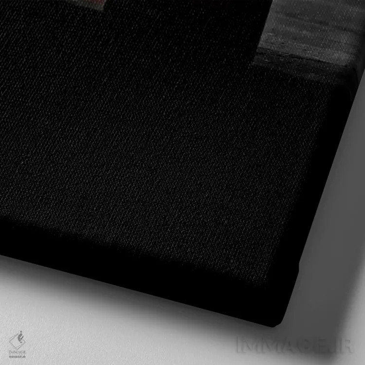 تابلو پورشه ۹۱۱ تارگا مدل ۱۹۷۰ اثر کلایو برنسون - نمای نزدیک بافت بوم